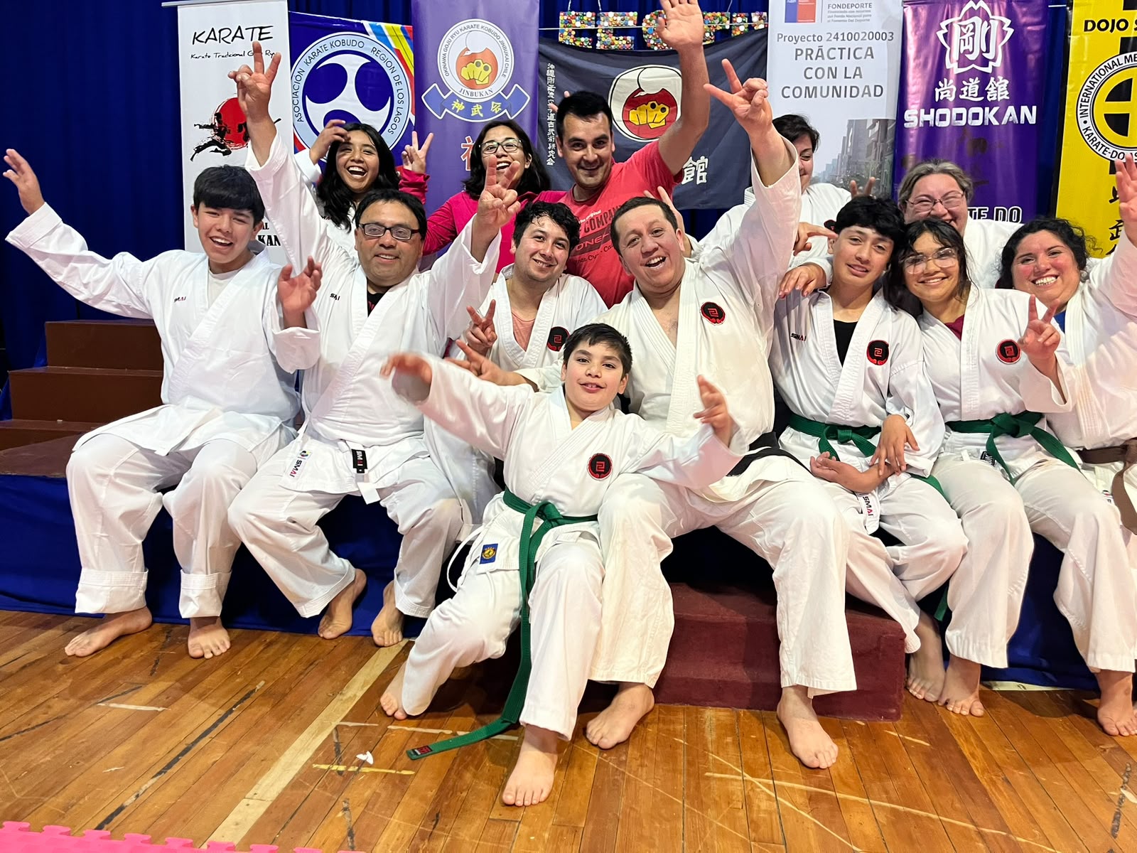 Alumnos en torneo o gasshuku nacional